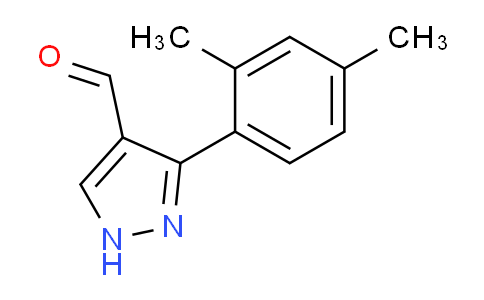 CAS No. 879996-63-1, 3-(2,4-Dimethylphenyl)-1H-pyrazole-4-carbaldehyde