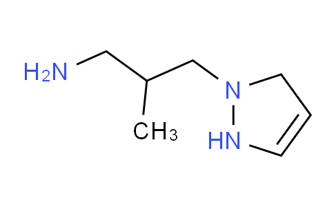 CAS No. 1006469-88-0, 3-(2,5-Dihydro-1H-pyrazol-1-yl)-2-methylpropan-1-amine