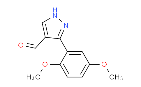 CAS No. 879996-64-2, 3-(2,5-Dimethoxyphenyl)-1H-pyrazole-4-carbaldehyde