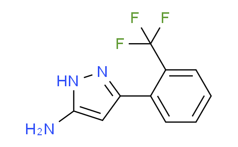 CAS No. 502133-02-0, 3-(2-(Trifluoromethyl)phenyl)-1H-pyrazol-5-amine