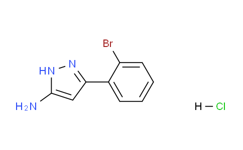 CAS No. 1031793-63-1, 3-(2-Bromophenyl)-1H-pyrazol-5-amine hydrochloride