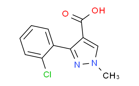 CAS No. 934405-77-3, 3-(2-Chlorophenyl)-1-methyl-1H-pyrazole-4-carboxylic acid