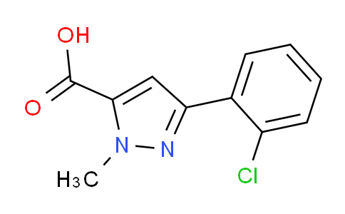 CAS No. 1022508-61-7, 3-(2-Chlorophenyl)-1-methyl-1H-pyrazole-5-carboxylic acid