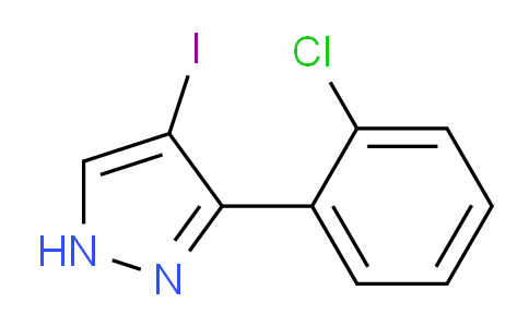 CAS No. 1343966-77-7, 3-(2-Chlorophenyl)-4-iodo-1H-pyrazole