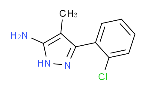 CAS No. 1187767-17-4, 3-(2-Chlorophenyl)-4-methyl-1H-pyrazol-5-amine