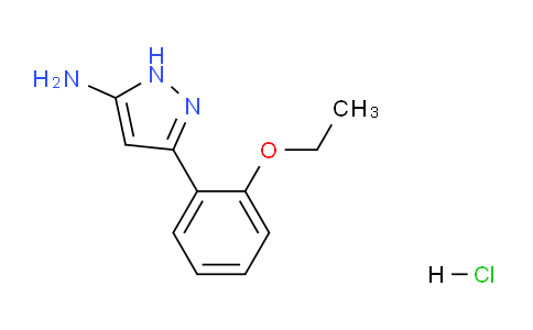 CAS No. 1240134-93-3, 3-(2-Ethoxyphenyl)-1H-pyrazol-5-amine hydrochloride