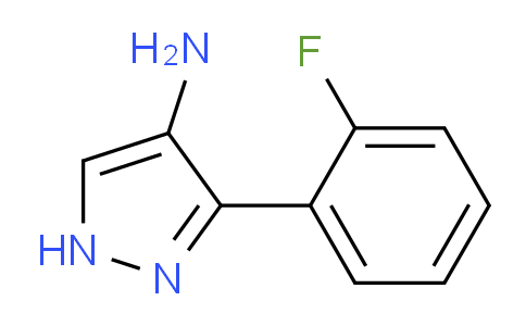 CAS No. 1247487-68-8, 3-(2-Fluorophenyl)-1H-pyrazol-4-amine