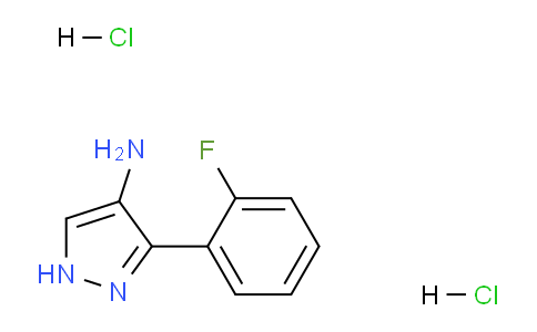 CAS No. 1788613-48-8, 3-(2-Fluorophenyl)-1H-pyrazol-4-amine dihydrochloride