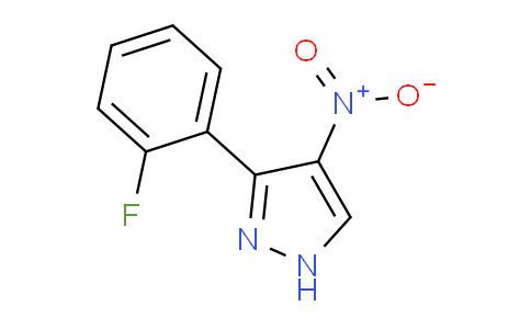 CAS No. 1247905-07-2, 3-(2-Fluorophenyl)-4-nitro-1H-pyrazole