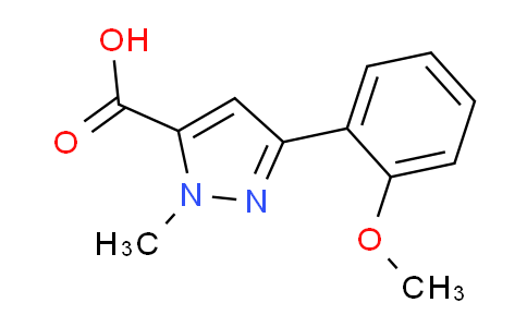 CAS No. 1015868-53-7, 3-(2-Methoxyphenyl)-1-methyl-1H-pyrazole-5-carboxylic acid