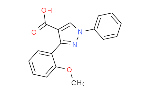 CAS No. 956625-04-0, 3-(2-Methoxyphenyl)-1-phenyl-1H-pyrazole-4-carboxylic acid
