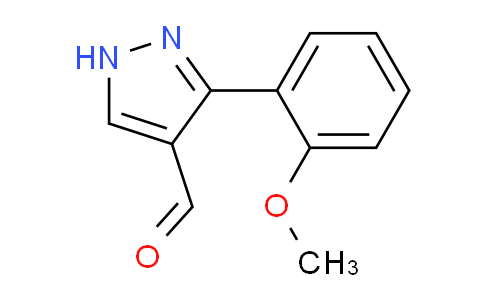 CAS No. 26033-21-6, 3-(2-Methoxyphenyl)-1H-pyrazole-4-carbaldehyde