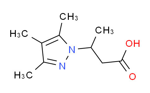 CAS No. 890593-65-4, 3-(3,4,5-Trimethyl-1H-pyrazol-1-yl)butanoic acid