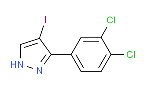 CAS No. 1339845-31-6, 3-(3,4-Dichlorophenyl)-4-iodo-1H-pyrazole