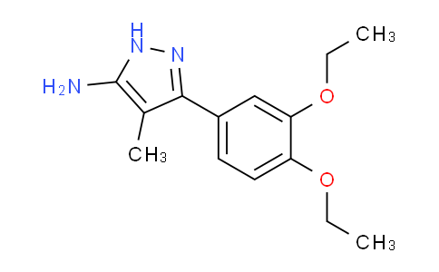 CAS No. 1232838-56-0, 3-(3,4-Diethoxyphenyl)-4-methyl-1H-pyrazol-5-amine