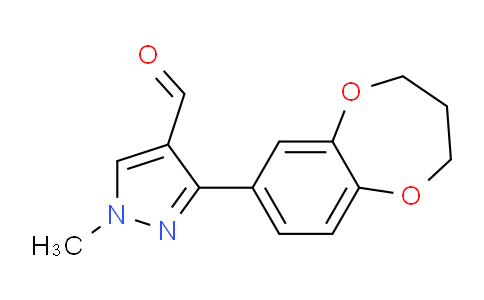 CAS No. 957023-35-7, 3-(3,4-Dihydro-2H-benzo[b][1,4]dioxepin-7-yl)-1-methyl-1H-pyrazole-4-carbaldehyde