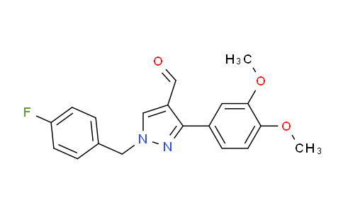 CAS No. 1006479-97-5, 3-(3,4-Dimethoxyphenyl)-1-(4-fluorobenzyl)-1H-pyrazole-4-carbaldehyde
