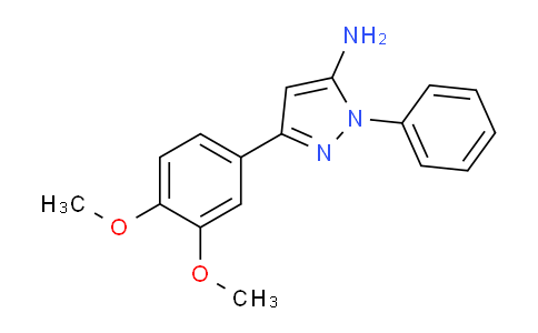 CAS No. 1015844-38-8, 3-(3,4-Dimethoxyphenyl)-1-phenyl-1H-pyrazol-5-amine