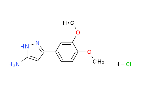 CAS No. 1025447-44-2, 3-(3,4-Dimethoxyphenyl)-1H-pyrazol-5-amine hydrochloride