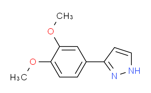 CAS No. 154257-70-2, 3-(3,4-Dimethoxyphenyl)-1H-pyrazole