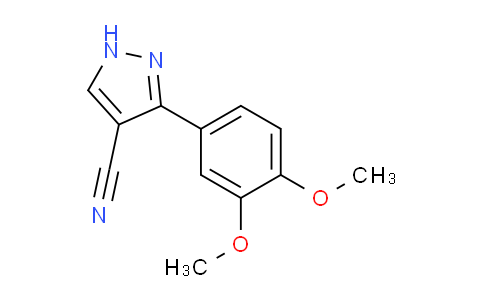 CAS No. 1159697-38-7, 3-(3,4-Dimethoxyphenyl)-1H-pyrazole-4-carbonitrile