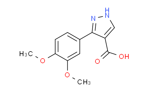 CAS No. 879996-77-7, 3-(3,4-Dimethoxyphenyl)-1H-pyrazole-4-carboxylic acid
