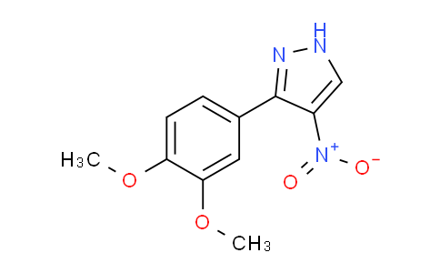 CAS No. 1707374-96-6, 3-(3,4-Dimethoxyphenyl)-4-nitro-1H-pyrazole