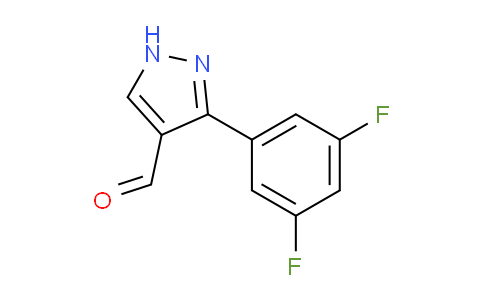 CAS No. 875664-59-8, 3-(3,5-Difluorophenyl)-1H-pyrazole-4-carbaldehyde