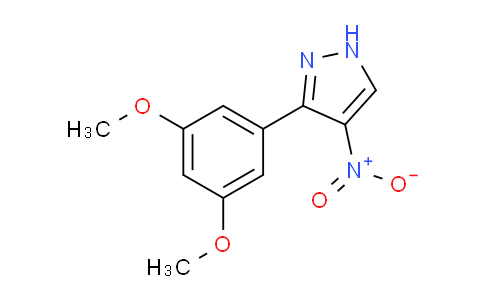 CAS No. 1707374-97-7, 3-(3,5-Dimethoxyphenyl)-4-nitro-1H-pyrazole