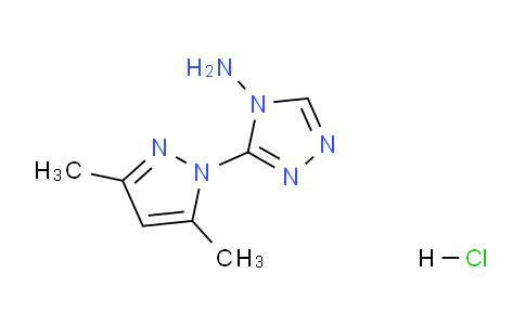 CAS No. 121378-82-3, 3-(3,5-Dimethyl-1H-pyrazol-1-yl)-4H-1,2,4-triazol-4-amine hydrochloride