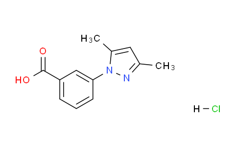 CAS No. 1185294-20-5, 3-(3,5-Dimethyl-1H-pyrazol-1-yl)benzoic acid hydrochloride