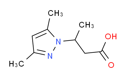 CAS No. 890592-88-8, 3-(3,5-Dimethyl-1H-pyrazol-1-yl)butanoic acid