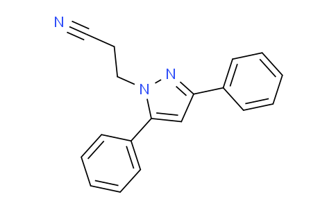 CAS No. 1437-14-5, 3-(3,5-Diphenyl-1H-pyrazol-1-yl)propanenitrile