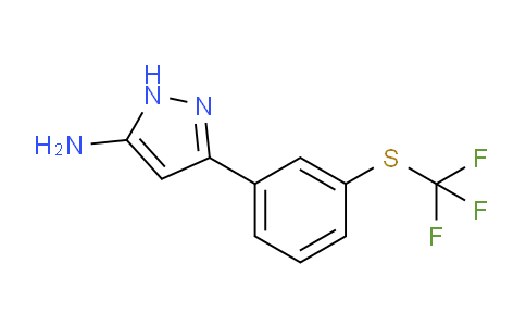 CAS No. 1912400-29-3, 3-(3-((Trifluoromethyl)thio)phenyl)-1H-pyrazol-5-amine
