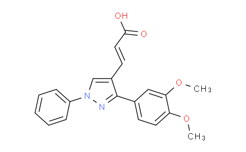 CAS No. 381214-65-9, 3-(3-(3,4-Dimethoxyphenyl)-1-phenyl-1H-pyrazol-4-yl)acrylic acid
