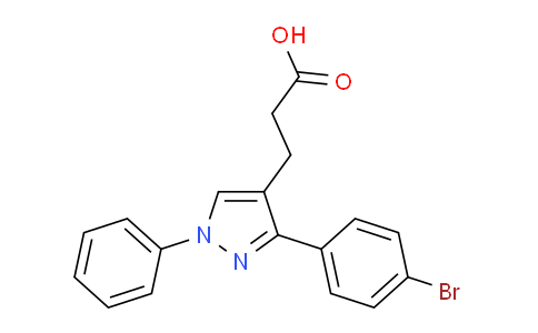CAS No. 108446-80-6, 3-(3-(4-Bromophenyl)-1-phenyl-1H-pyrazol-4-yl)propanoic acid