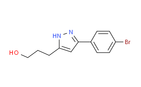 CAS No. 125161-02-6, 3-(3-(4-Bromophenyl)-1H-pyrazol-5-yl)propan-1-ol