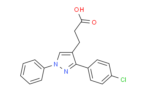 CAS No. 108446-79-3, 3-(3-(4-Chlorophenyl)-1-phenyl-1H-pyrazol-4-yl)propanoic acid