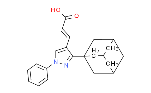 CAS No. 1173468-59-1, 3-(3-(Adamantan-1-yl)-1-phenyl-1H-pyrazol-4-yl)acrylic acid