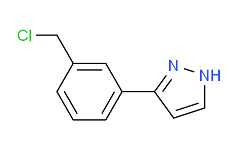 CAS No. 1936065-02-9, 3-(3-(Chloromethyl)phenyl)-1H-pyrazole
