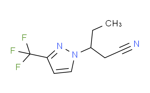CAS No. 1169970-91-5, 3-(3-(Trifluoromethyl)-1H-pyrazol-1-yl)pentanenitrile