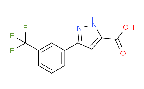CAS No. 93618-30-5, 3-(3-(Trifluoromethyl)phenyl)-1H-pyrazole-5-carboxylic acid