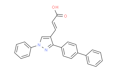 CAS No. 108446-76-0, 3-(3-([1,1'-Biphenyl]-4-yl)-1-phenyl-1H-pyrazol-4-yl)acrylic acid