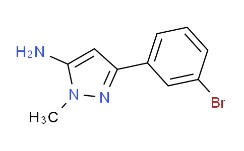 CAS No. 1017781-27-9, 3-(3-Bromophenyl)-1-methyl-1H-pyrazol-5-amine
