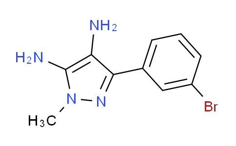 CAS No. 1710302-47-8, 3-(3-Bromophenyl)-1-methyl-1H-pyrazole-4,5-diamine