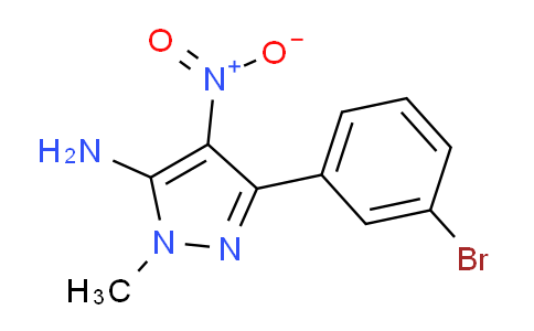 CAS No. 1710302-48-9, 3-(3-Bromophenyl)-1-methyl-4-nitro-1H-pyrazol-5-amine
