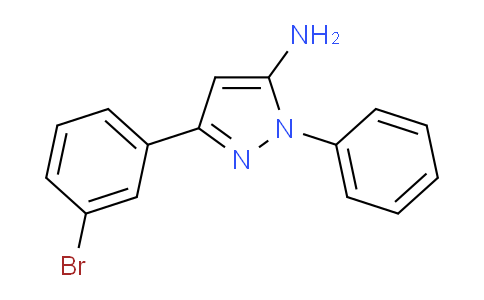CAS No. 424808-07-1, 3-(3-Bromophenyl)-1-phenyl-1H-pyrazol-5-amine