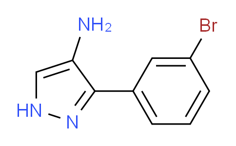 CAS No. 1171492-86-6, 3-(3-Bromophenyl)-1H-pyrazol-4-amine