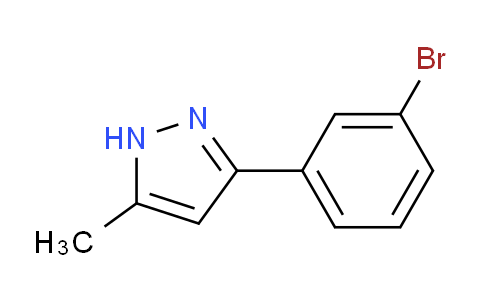 CAS No. 1186641-62-2, 3-(3-Bromophenyl)-5-methyl-1H-pyrazole