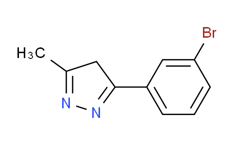 CAS No. 324054-75-3, 3-(3-Bromophenyl)-5-methyl-4H-pyrazole